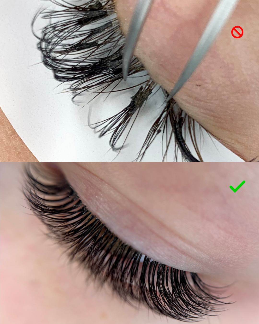 Preventing Stickies in Eyelash Extensions