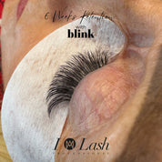 Eyelash extension with blink eyelash glue  and 6 Weeks eyelash extensions Retention