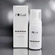 Lash and brow foam cleanser for eyelash extensions