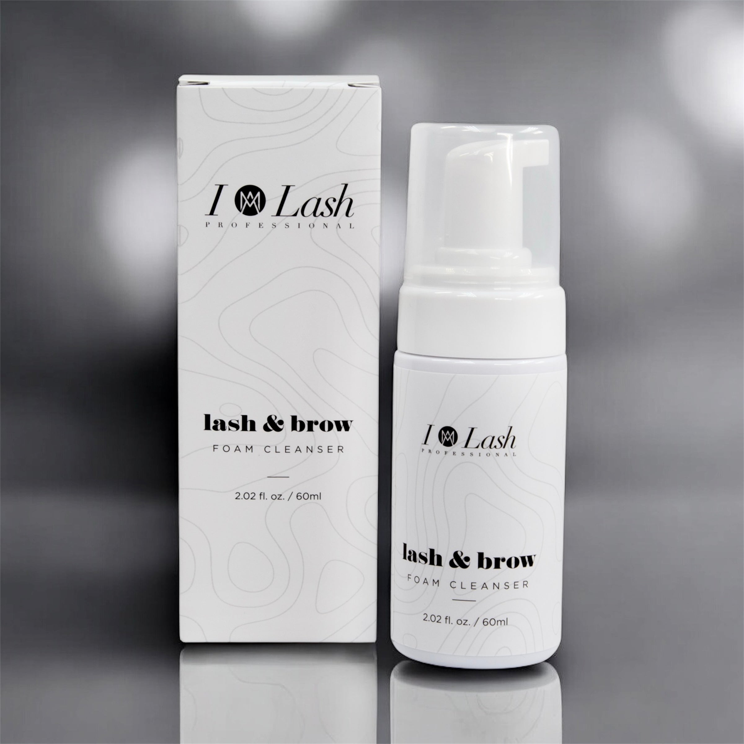 Lash and brow foam cleanser for eyelash extensions