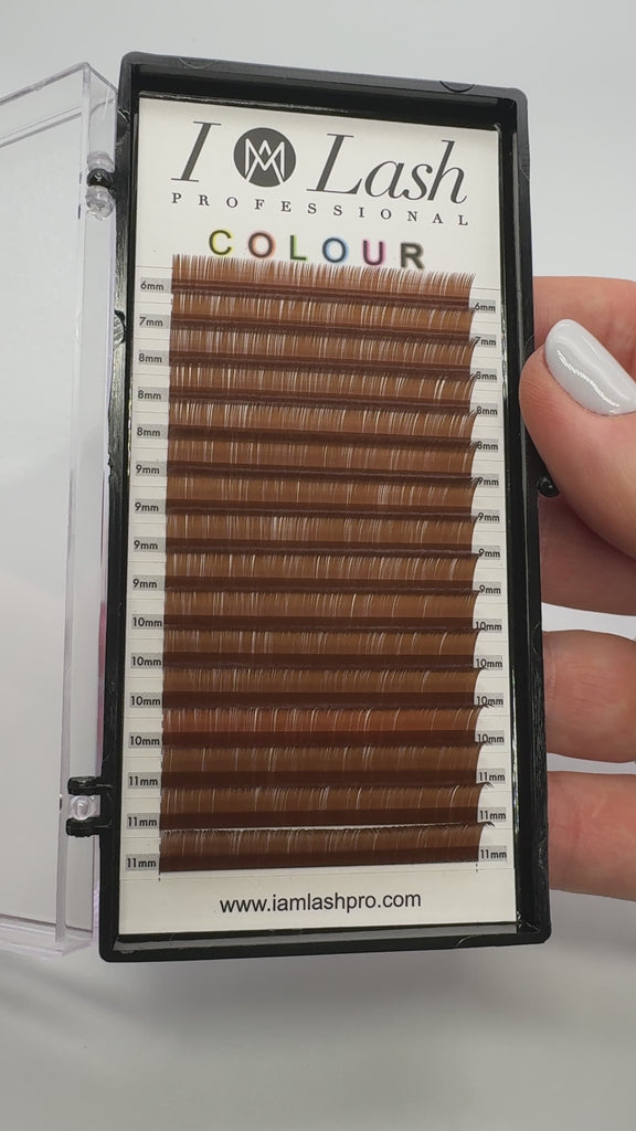 Brown Eyelash Extensions 