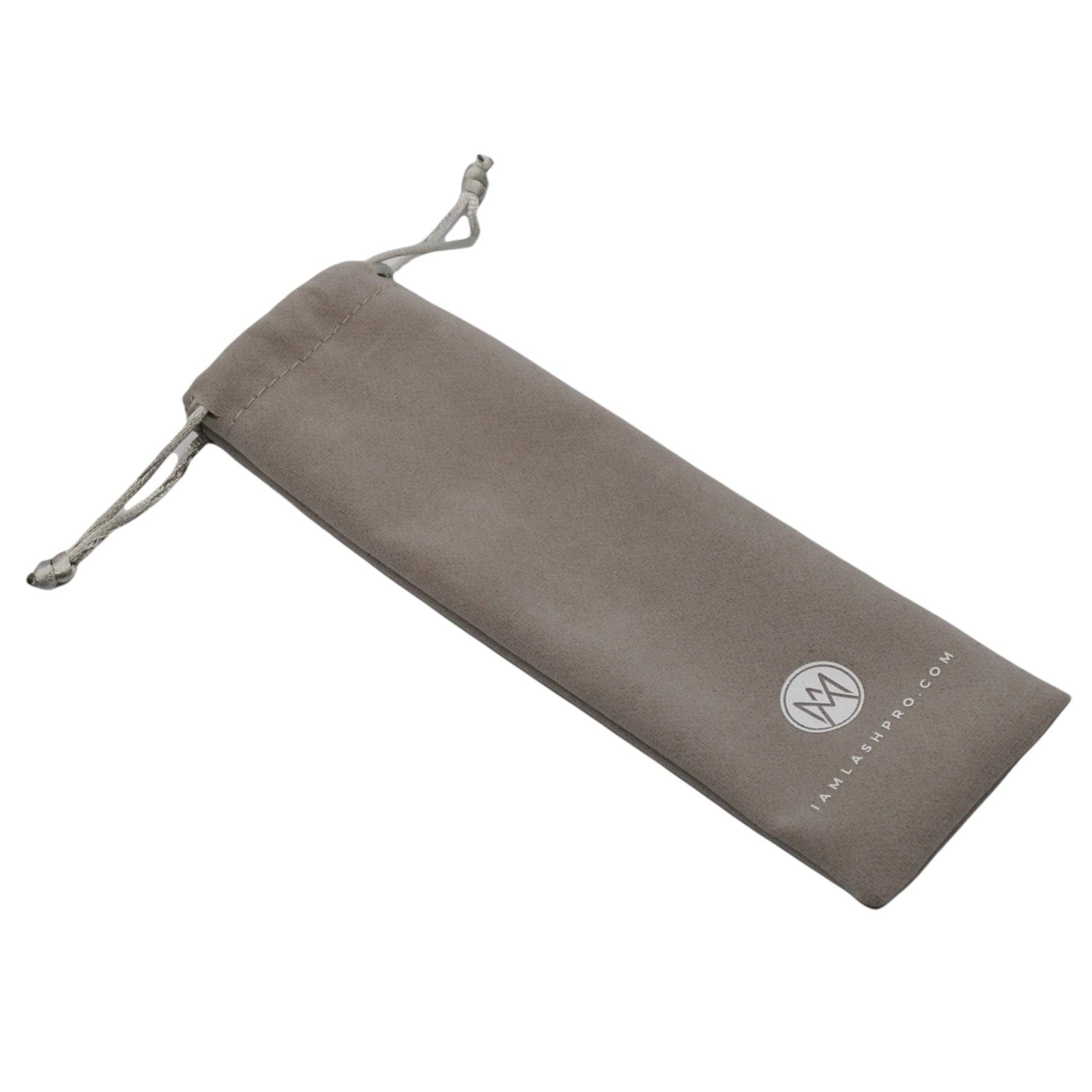 Eylash Mirror. Suede string thigh pouch. 