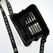 Multipurpose hard shell crossbody bag.